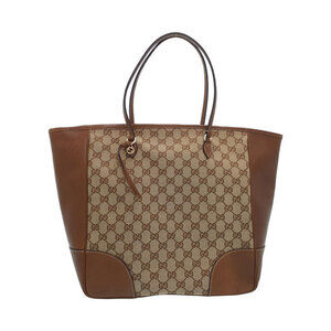 GUCCI Bree Tote Shoulder Bag Brown Pink